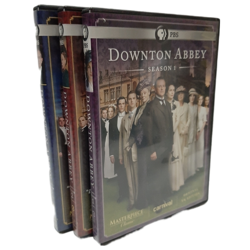 🍒 Downton Abbey Seasons 1-3 DVD Bundle TV Series Masterpiece Classic PBS